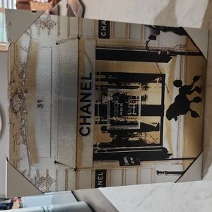 Chanel frame canvas coco noir